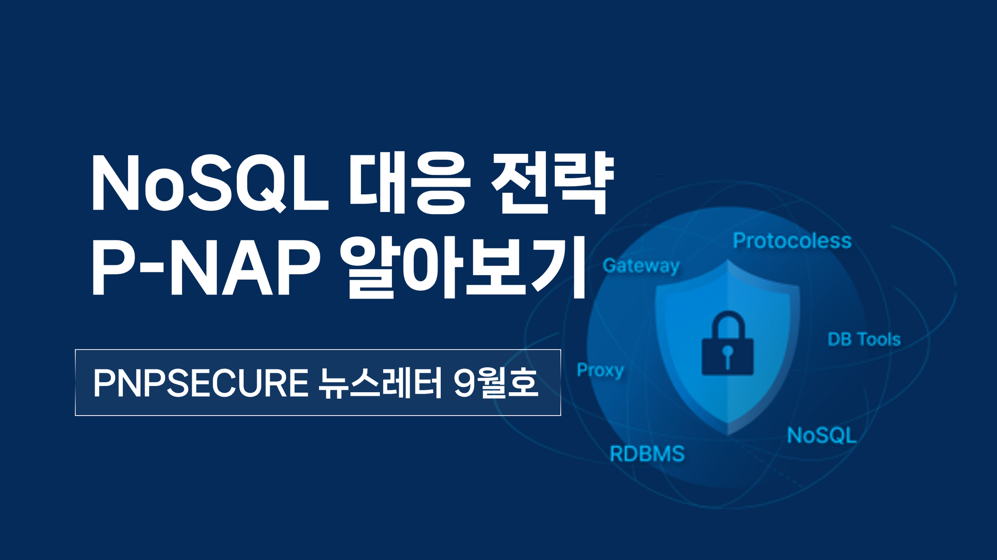 [PNP뉴스레터 9월호] 피앤피시큐어 차세대 보안 대응 전략 (1) - No-SQL